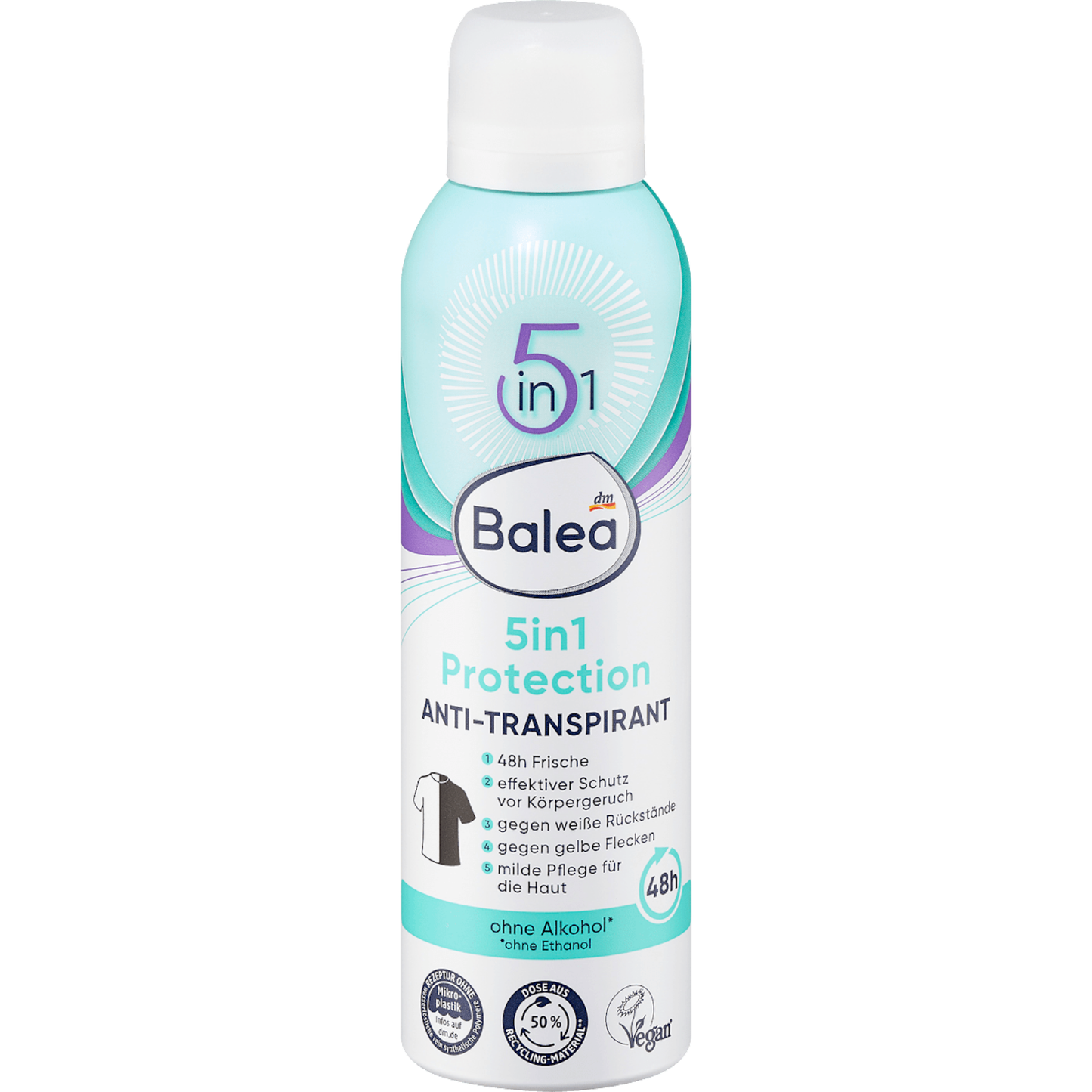 Balea Deodorant spray antiperspirant 5in1 protection, 200 ml