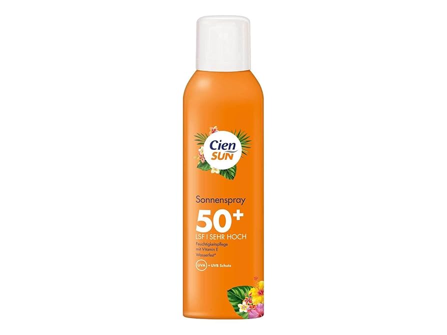 Cien Sun Sun Protection Sun Spray Moisturiser with Vitamin E, SPF 50+, Very High, 150 ml