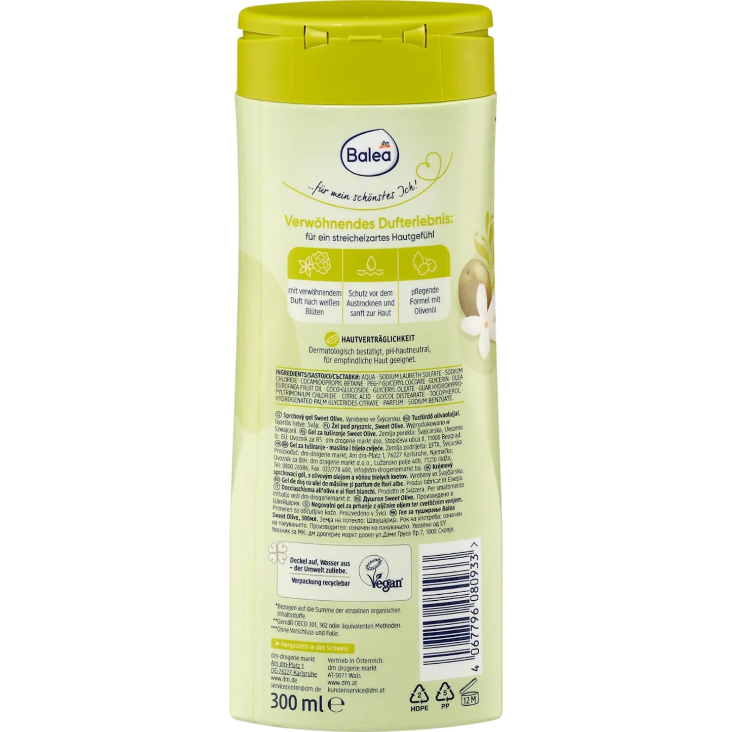 Balea Sweet Olive Shower Gel, 300 ml