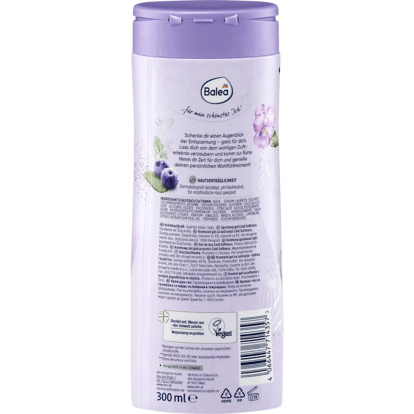 Balea Cream shower Cold Softness, 300 ml