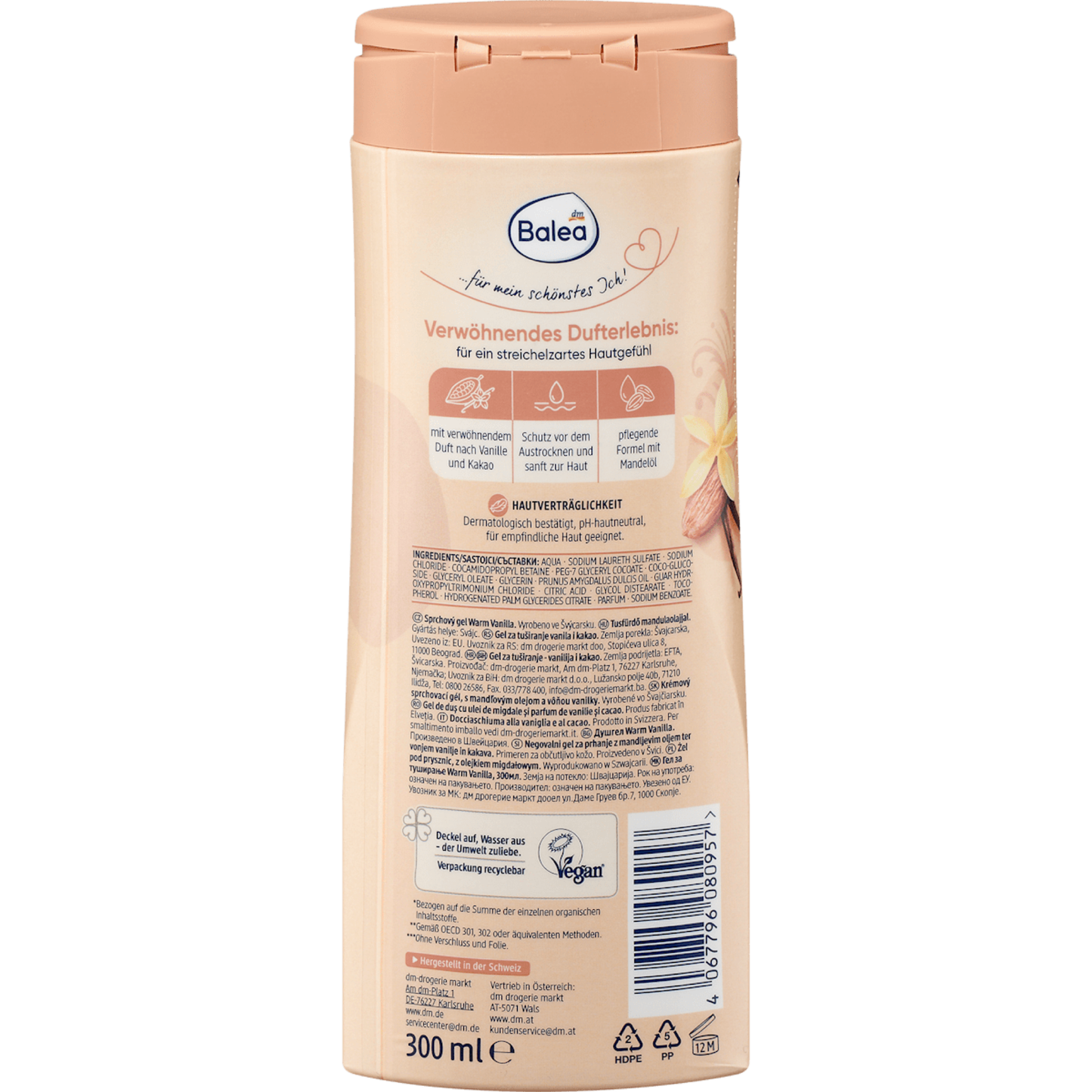 Balea Warm Vanilla Shower Gel, 300 ml