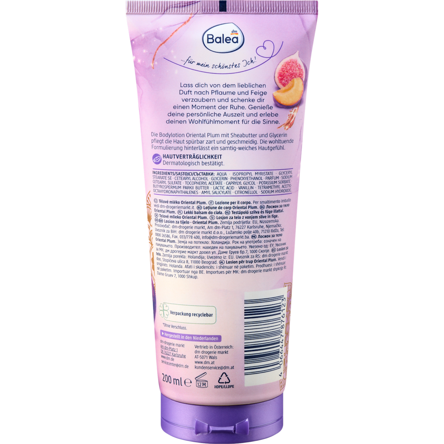 Balea Bodylotion Oriental Plum, 200 ml
