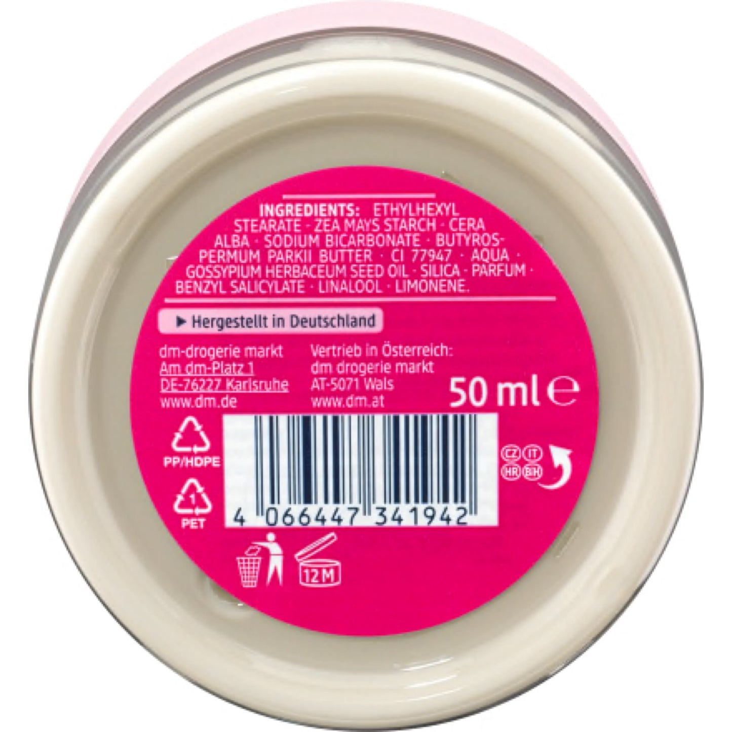 Balea Deodorant cream with baking soda, 50 ml