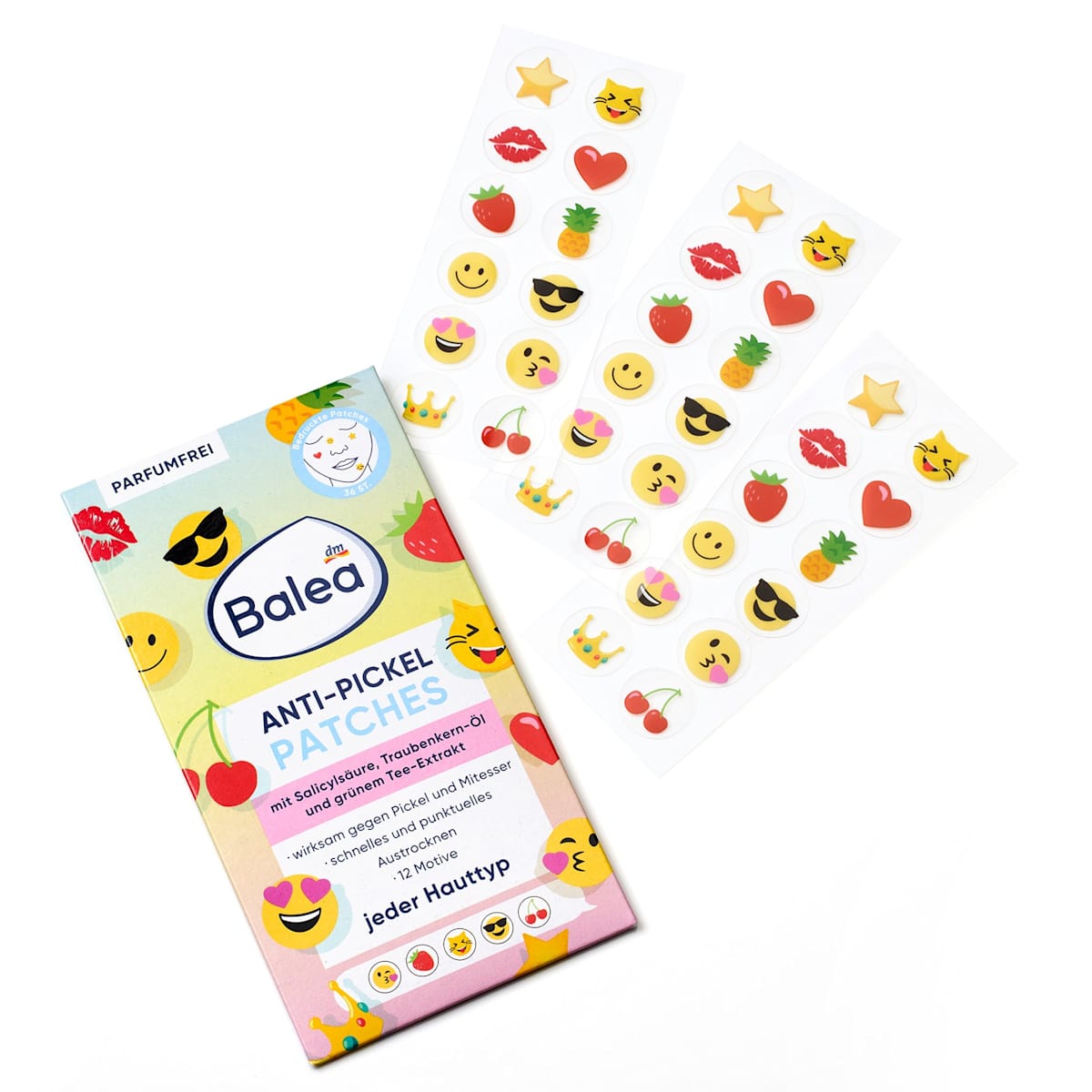 Balea Anti-Pimple Patches Printed, 36 pcs