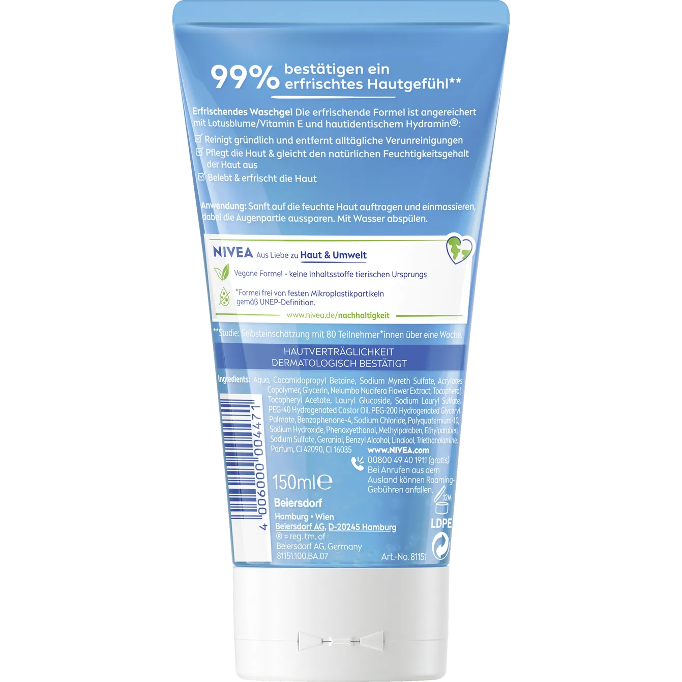 NIVEA refreshing face wash 150ml