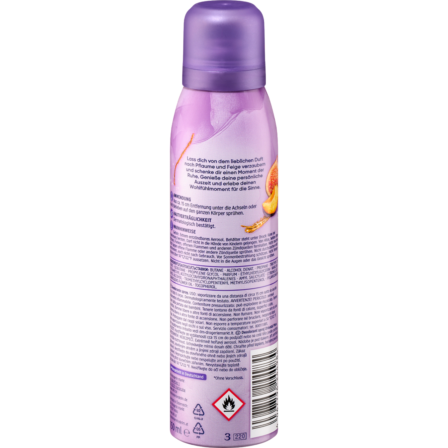 Balea Deodorant spray Oriental Plum, 150 ml