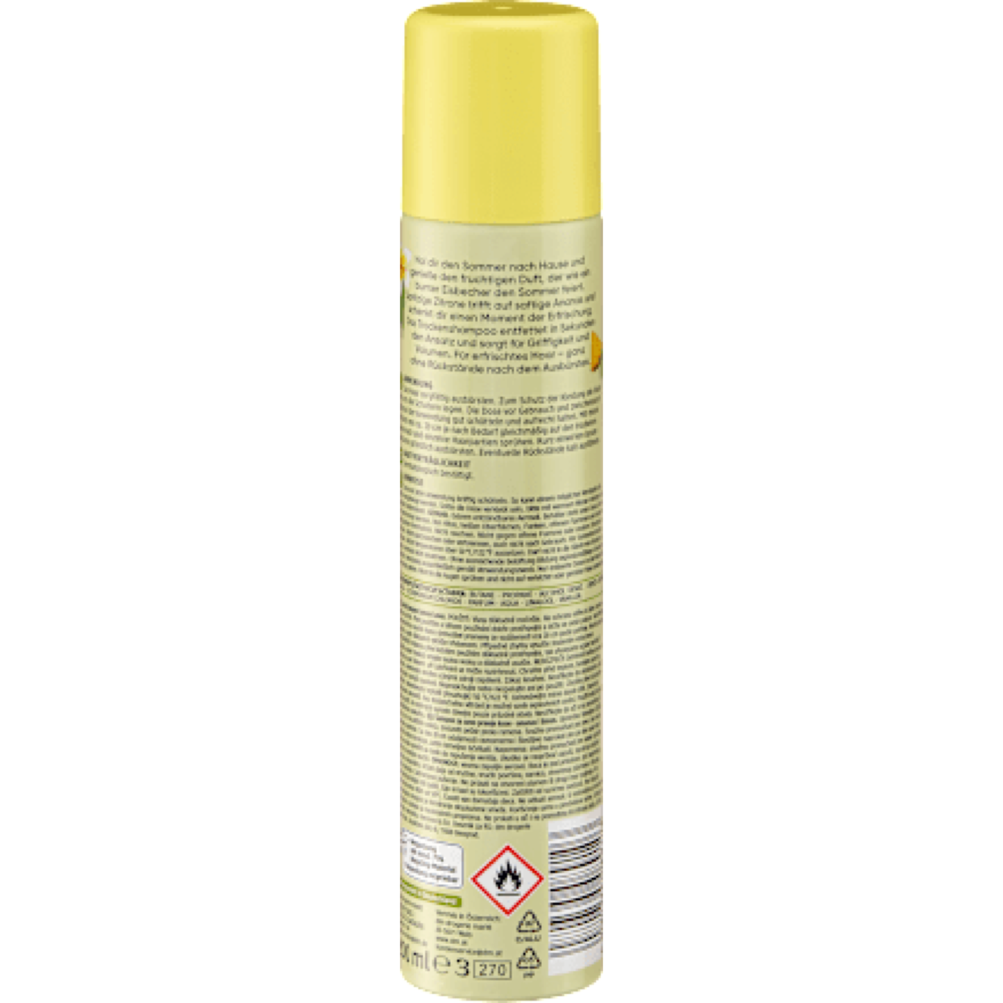 Balea Dry shampoo Lemon Lover, 200 ml
