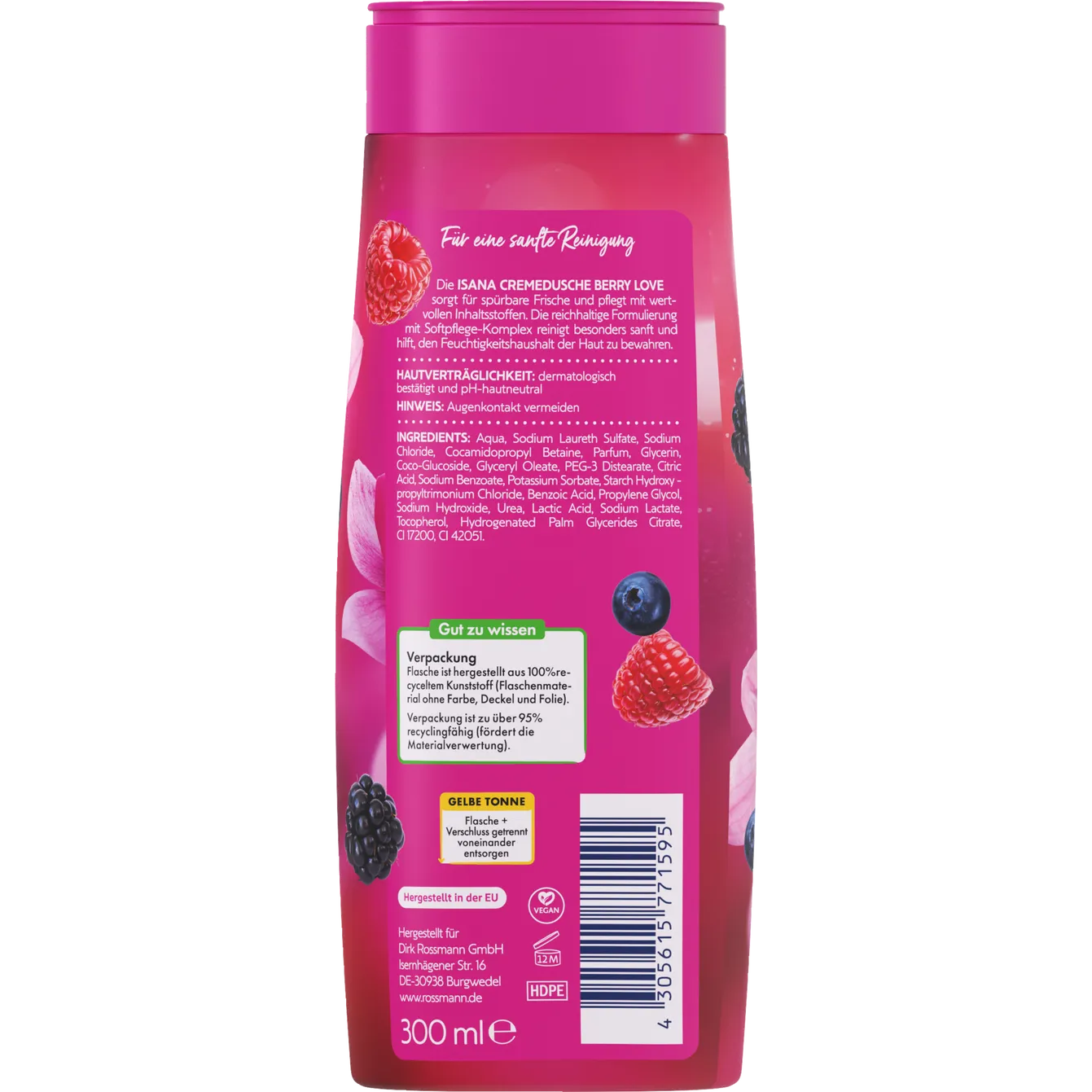 ISANA Berry Love Cream Shower 300 ml