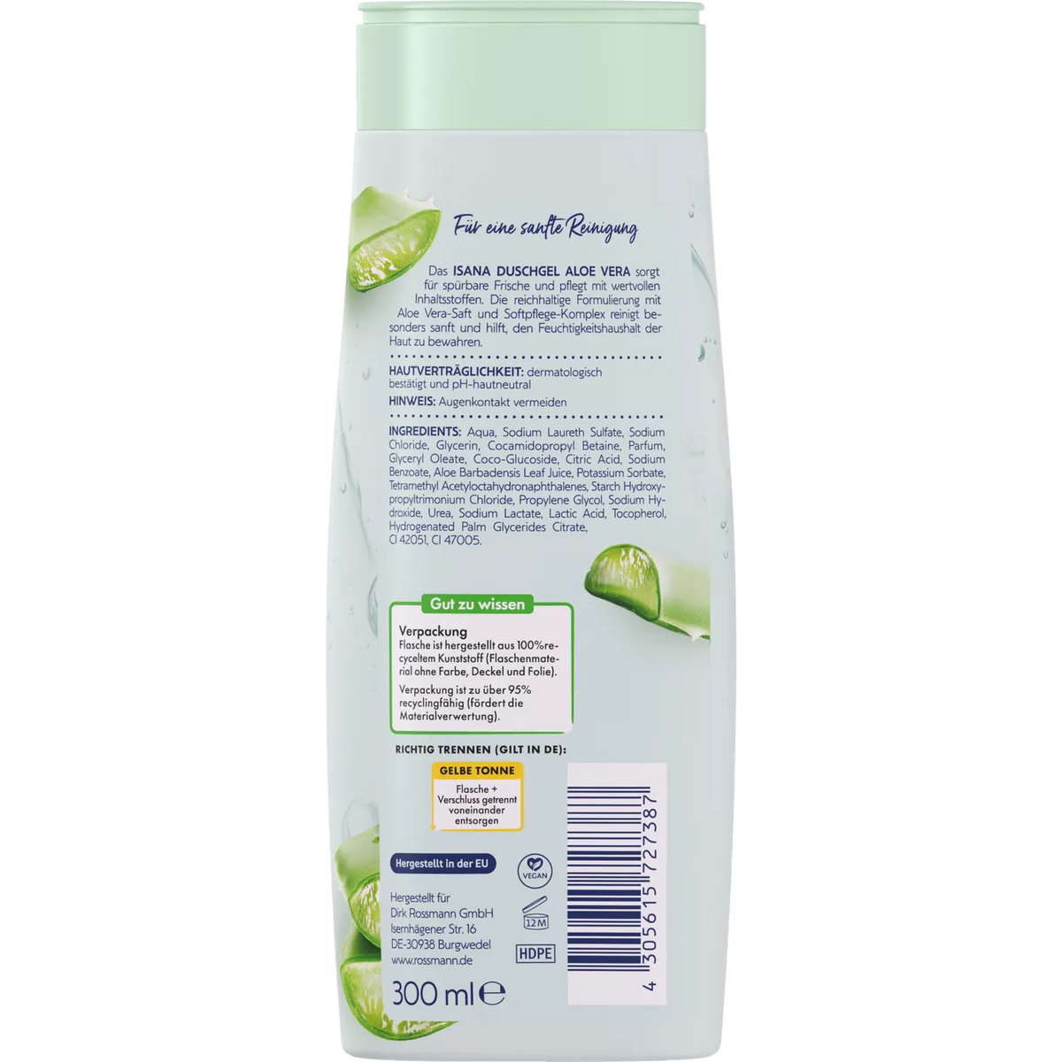 ISANA Aloe Vera Shower Gel 300 ml