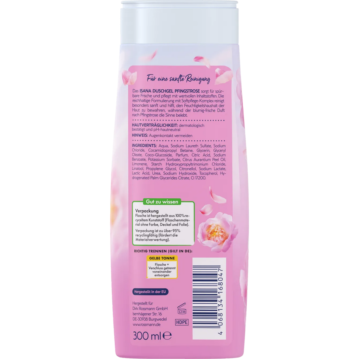 ISANA Peony shower gel 300 ml