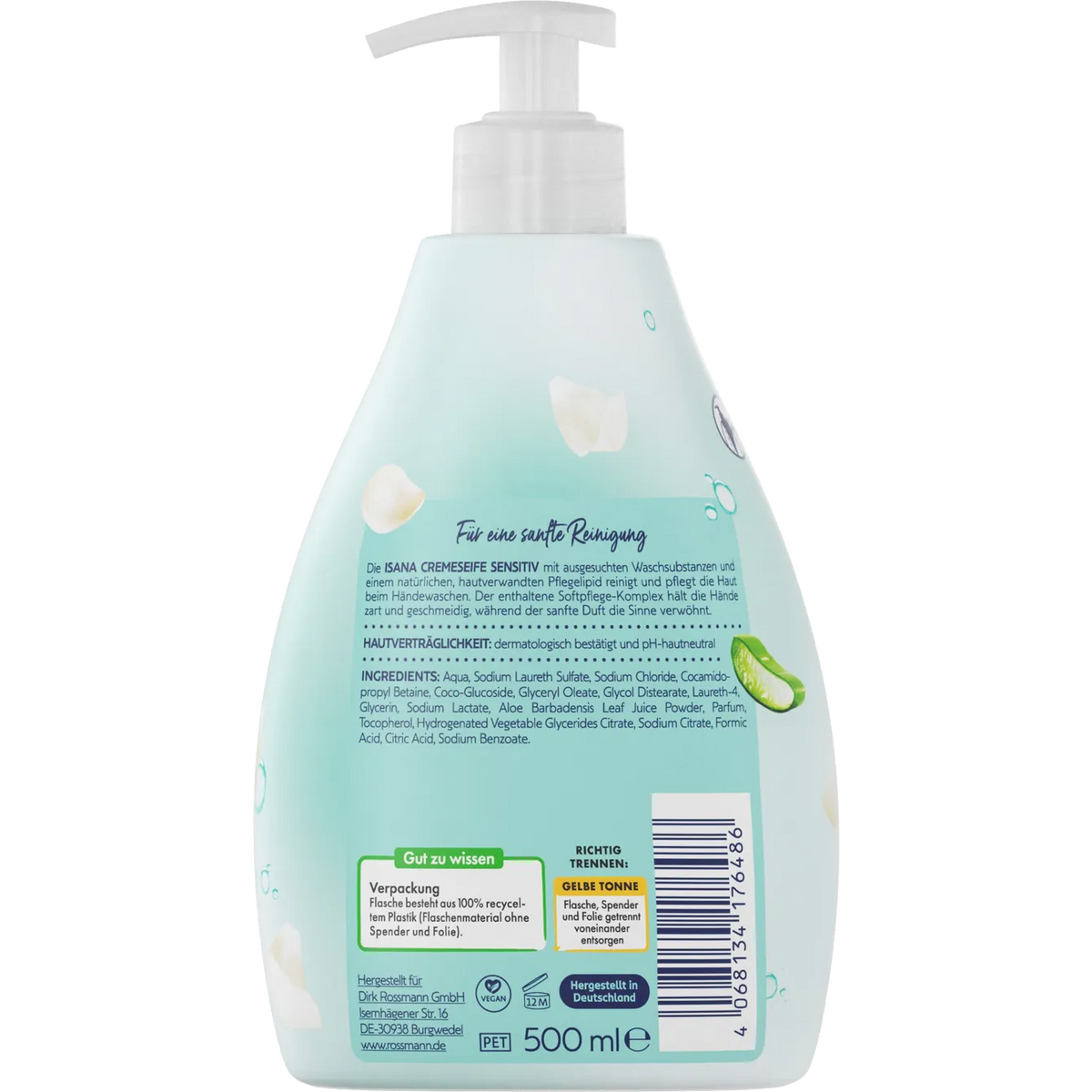 ISANA Sensitive Cream Soap 500 ml