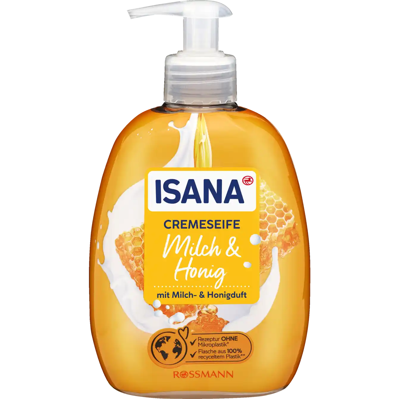ISANA Cream soap milk & honey 500 ml