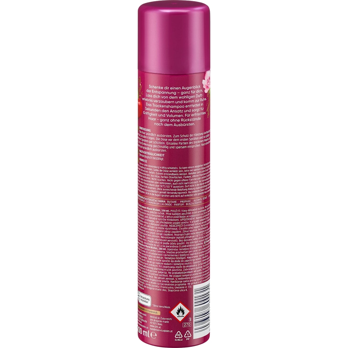 Balea Dry Shampoo Warm Wishes, 200 ml