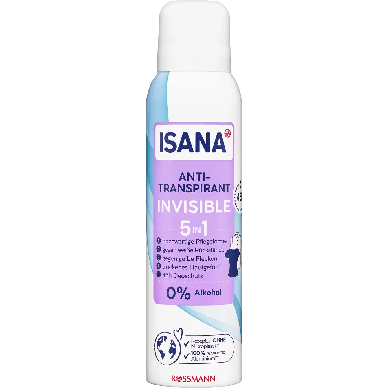 Isana Anti-perspirant Deodorant Invisible 5in1 150 ml