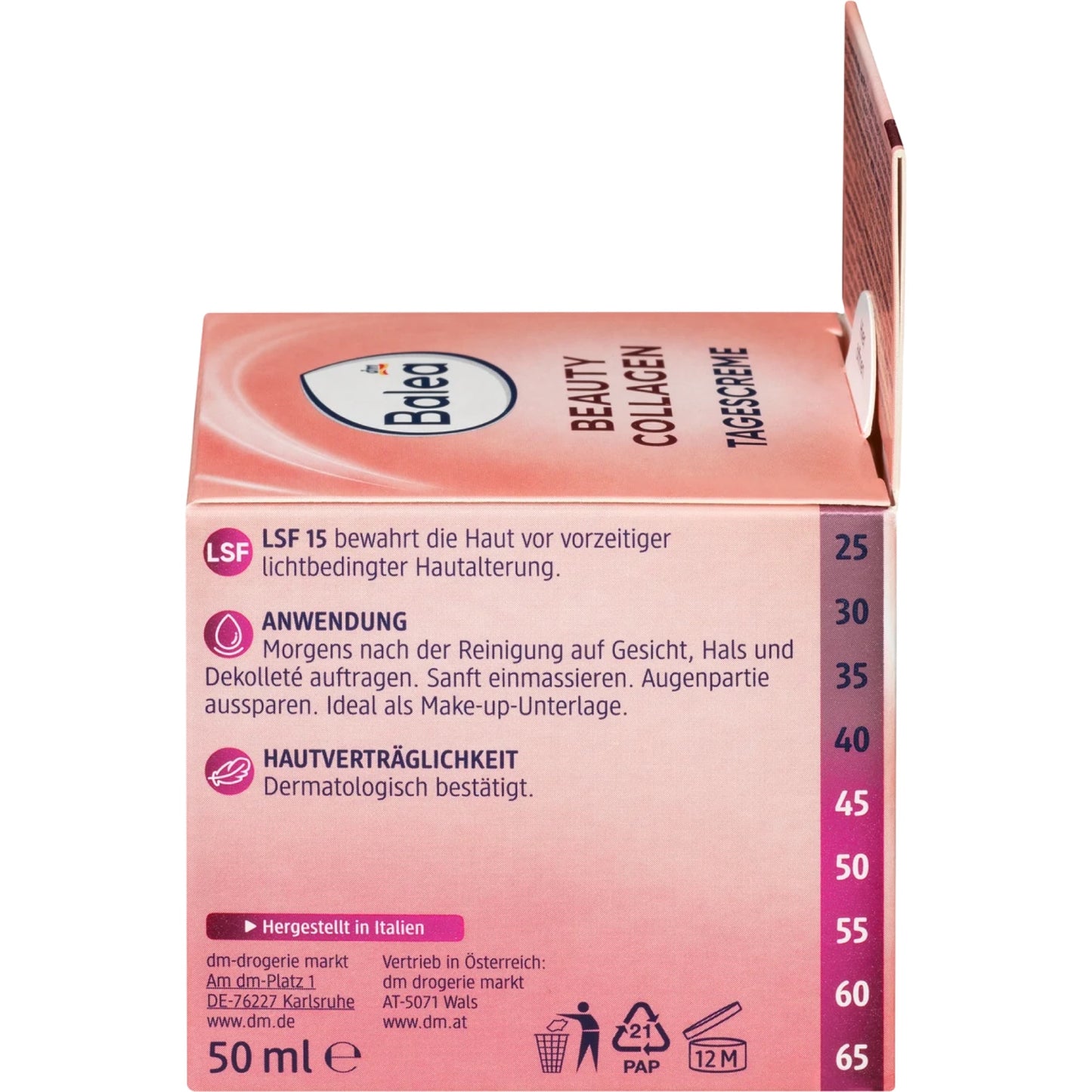 Balea Day Care Beauty Collagen LSF15, 50 ml