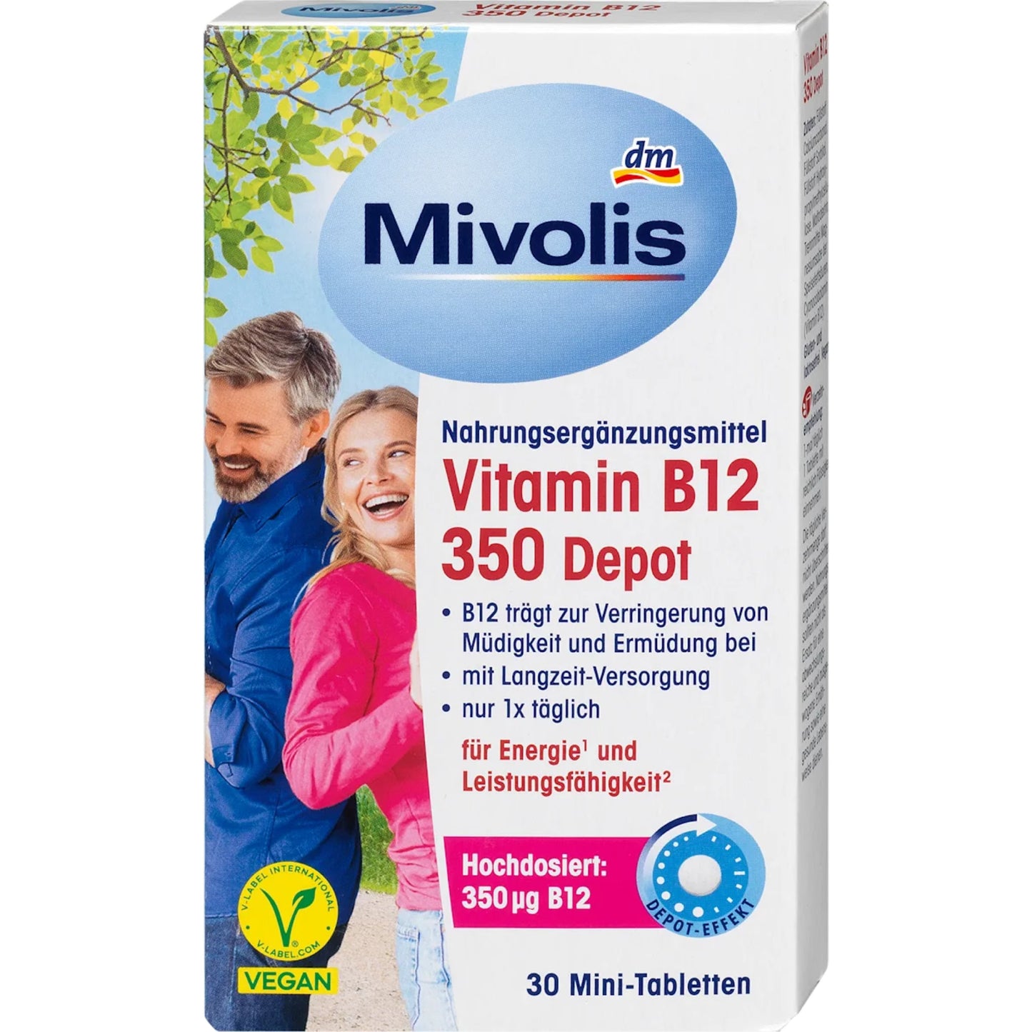Mivolis Vitamin B12 350 Depot, 30 mini tablets, 6 g