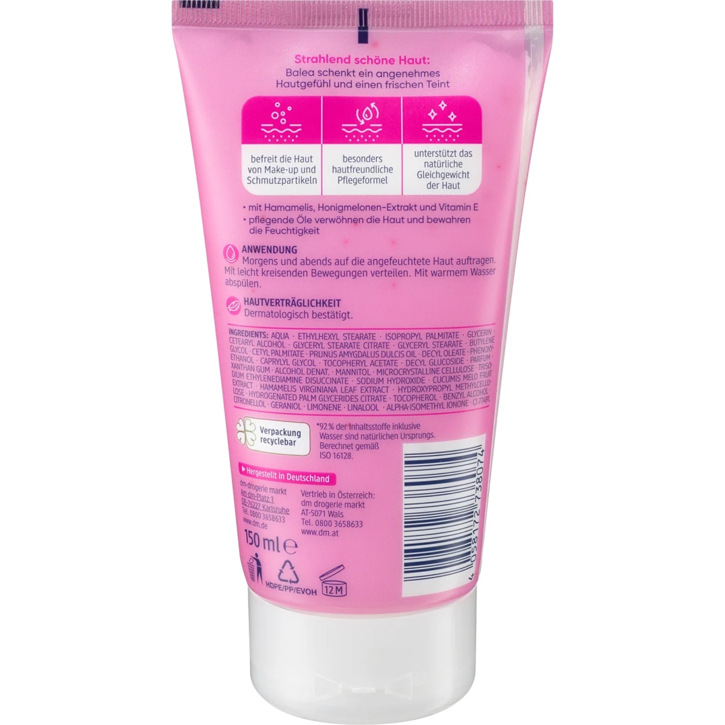 Balea Wash cream gentle, 150 ml