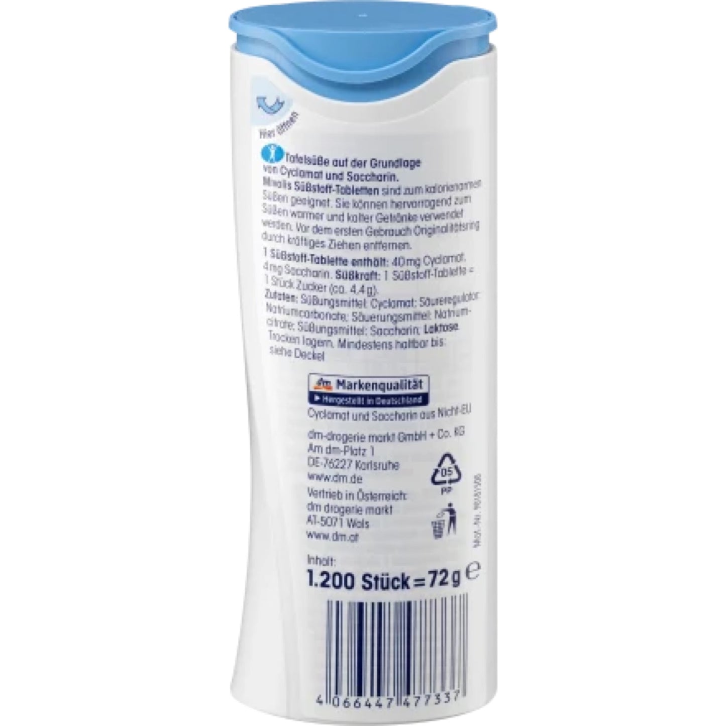 Mivolis Sweetener tablets, 1,200 pcs.,72 g