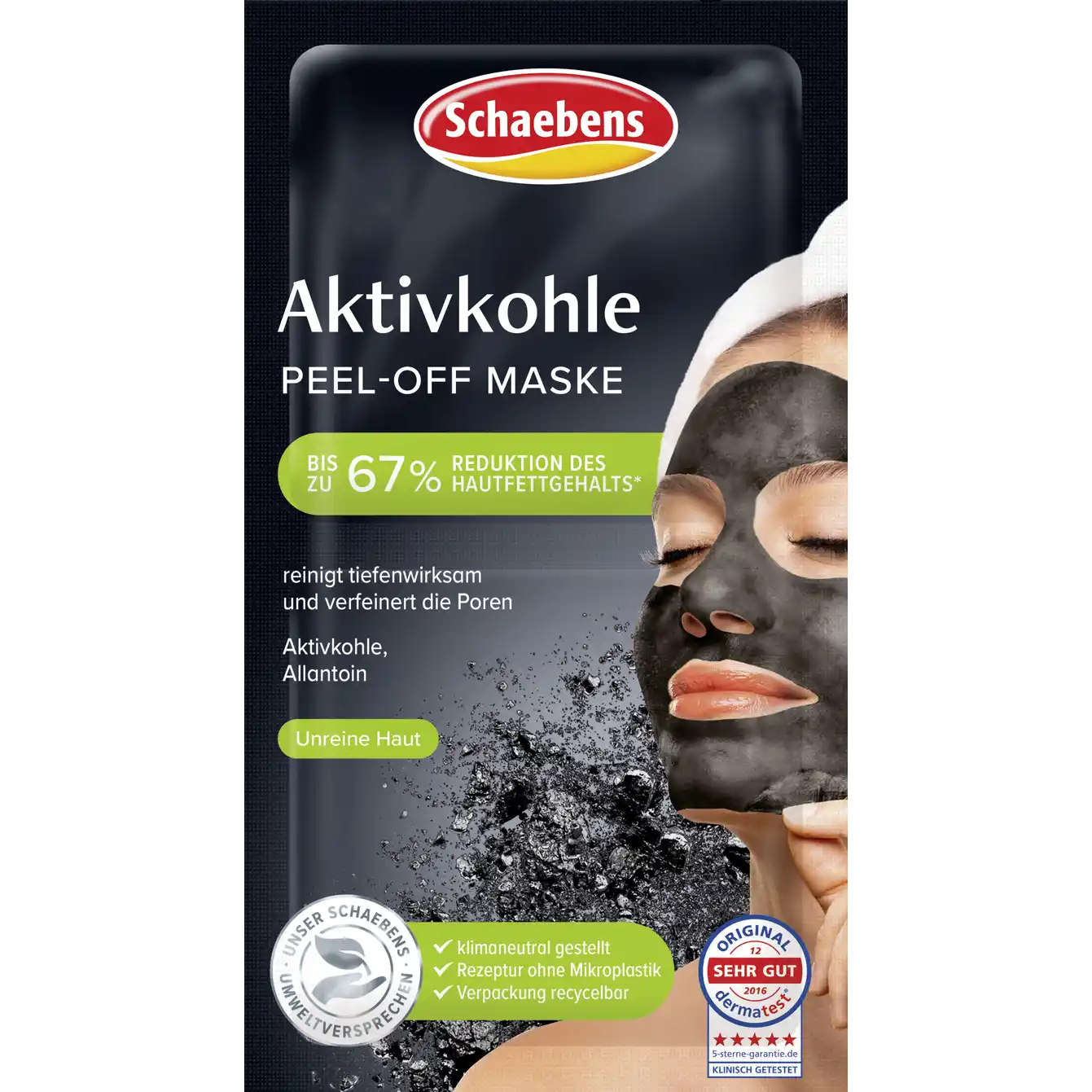 Schaebens Activated Charcoal PEEL-OFF MASK 16ml