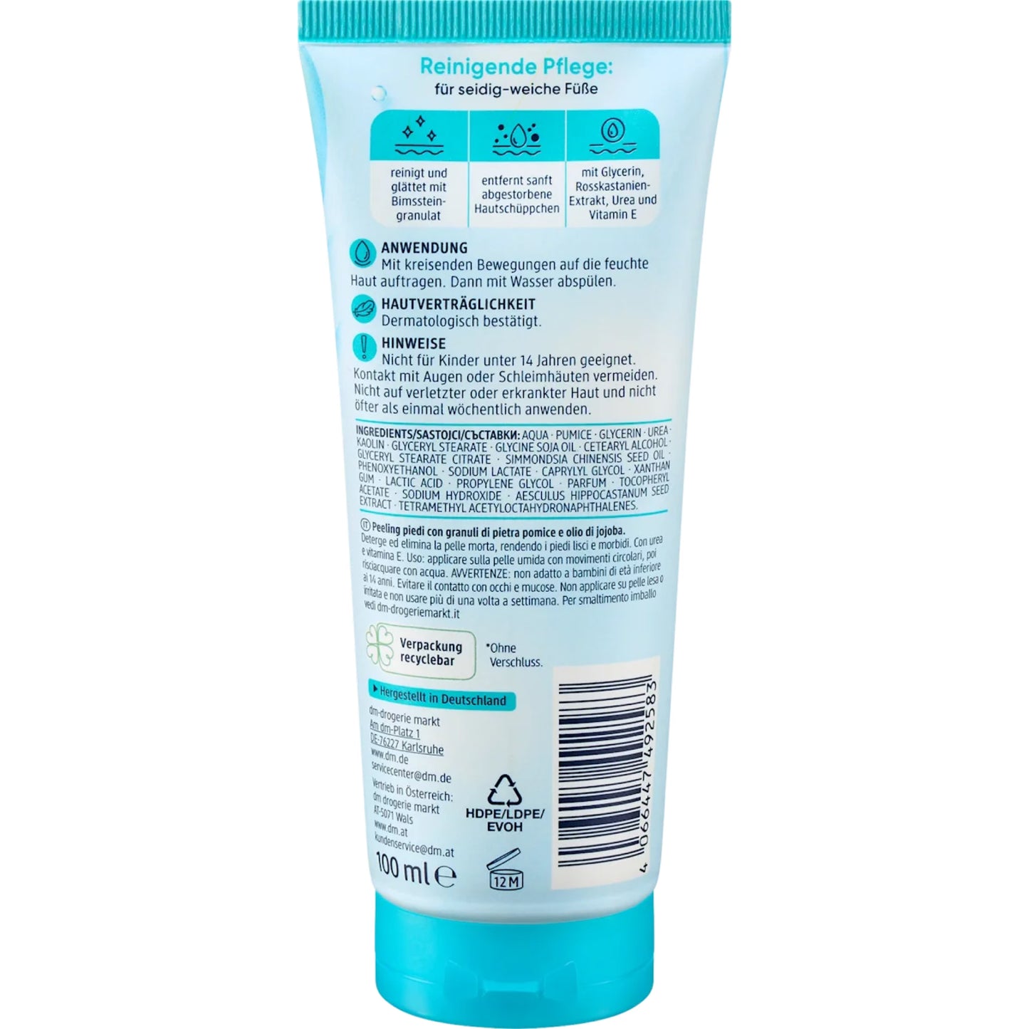 Balea Foot peeling, 100 ml