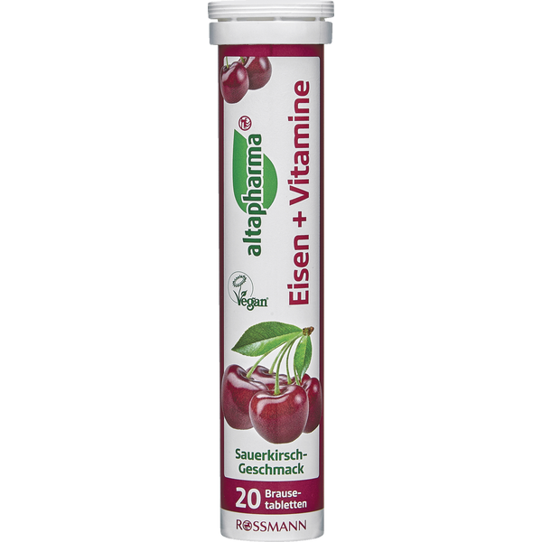 altapharma Effervescent tablets iron + vitamins Food supplement
80 g = 20 effervescent tablets