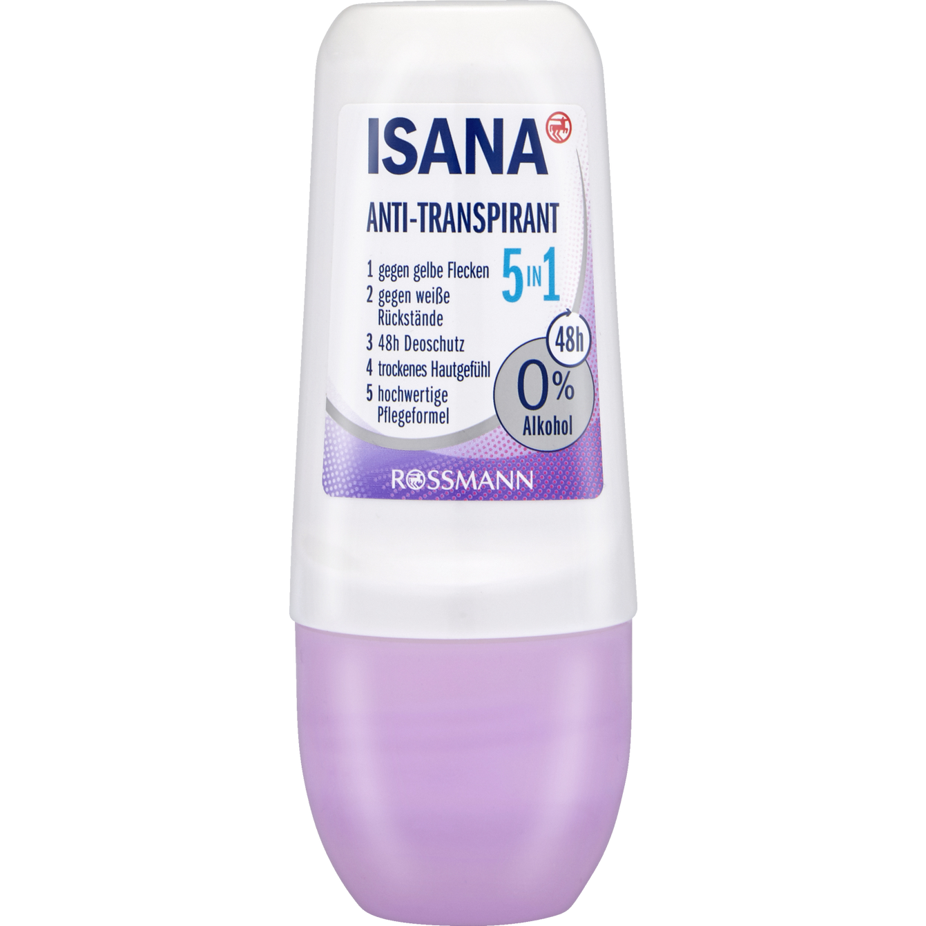 ISANA Anti-perspirant roll-on invisible 5in1 150 ml