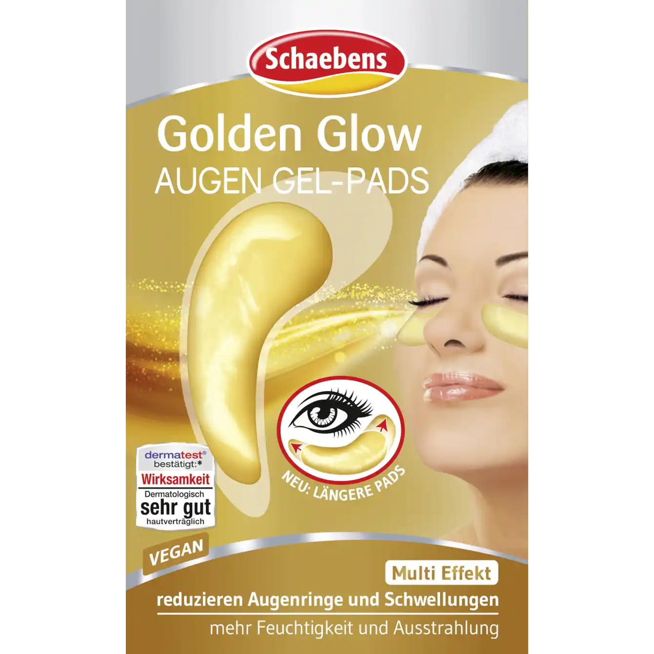 Schaebens Golden Glow Eye Gel Pads 1 piece