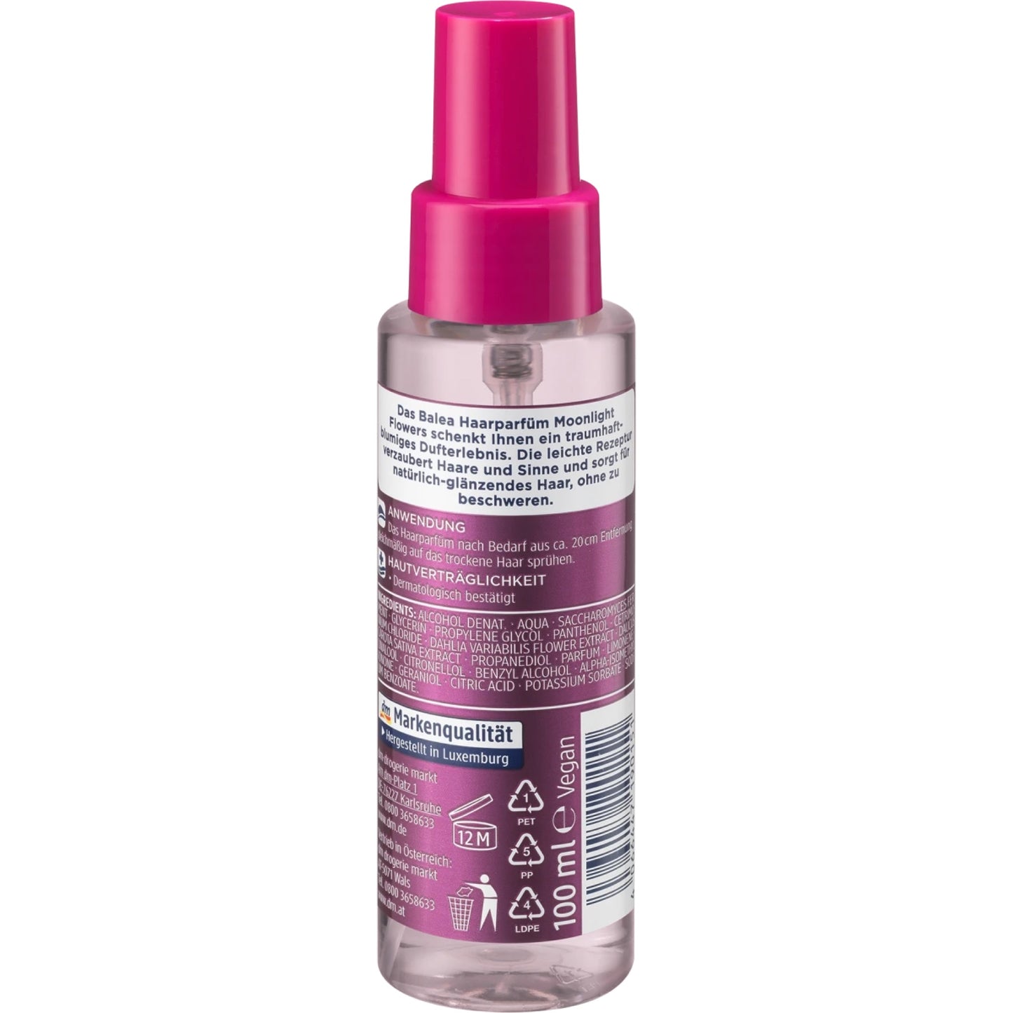 Balea Hair perfume Moonlight Flowers, 100 ml