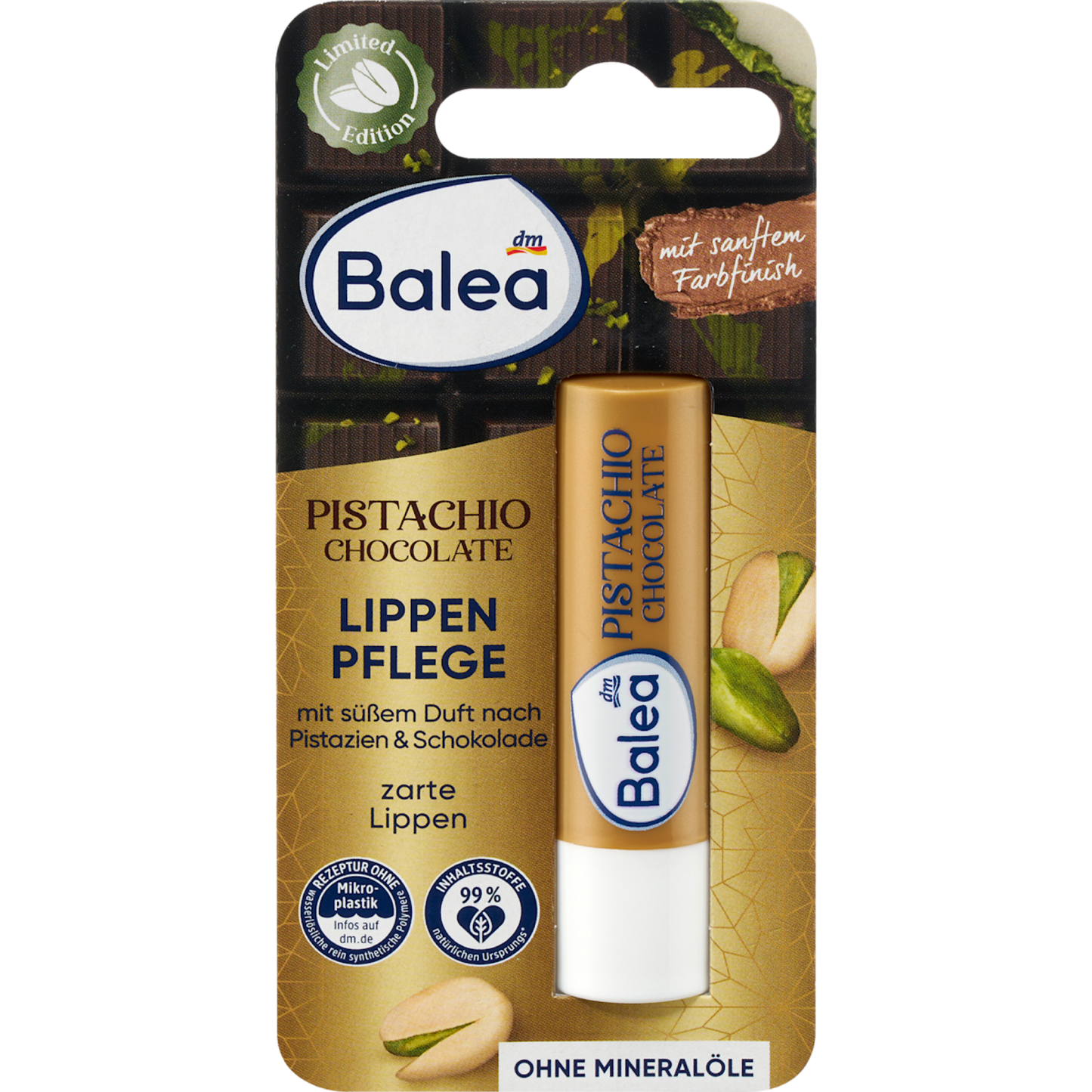 Balea Lip balm Pistachio Chocolate, 4.8 g