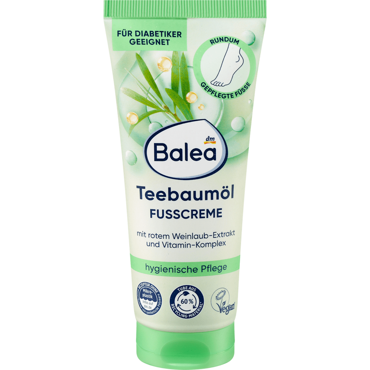 Balea Foot Cream with Tea Tree Oil, 100 ml