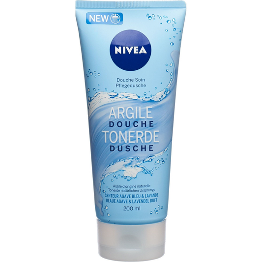 Nivea Clay Shower Blue Agave & Lavender 200 ml