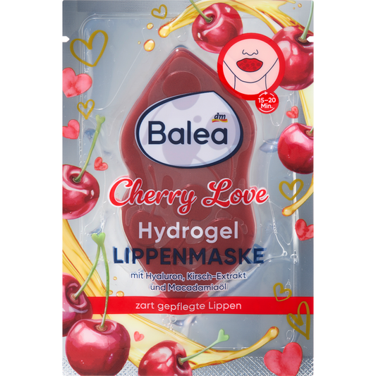 Balea Cherry Love Hydrogel Lip Mask, 1 pc