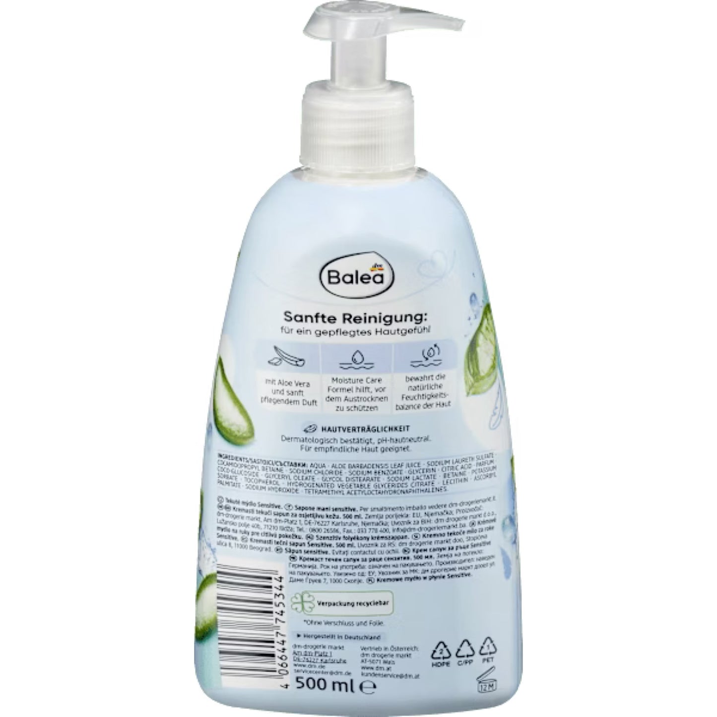 Balea Liquid Soap Sensitive Aloe Vera 500 ml