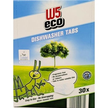 W5 Eco Dishwasher tablets 30 pcs