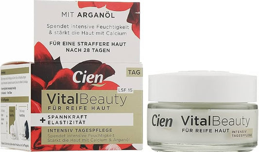 Cien Vital Beauty Day Cream SPF 15 Calcium and Argan Oil 50 ml