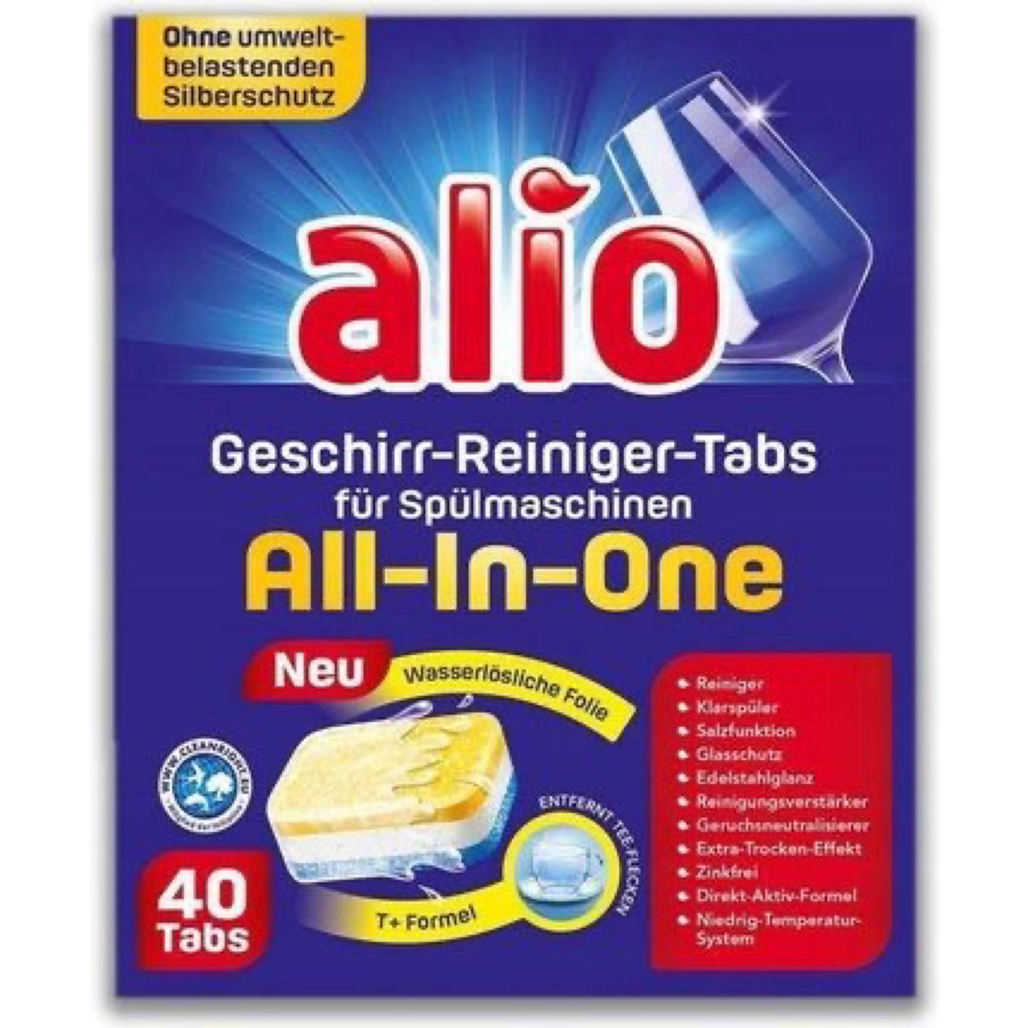 Alio ALL IN ONE - Dishwasher Tablets 40 pieces