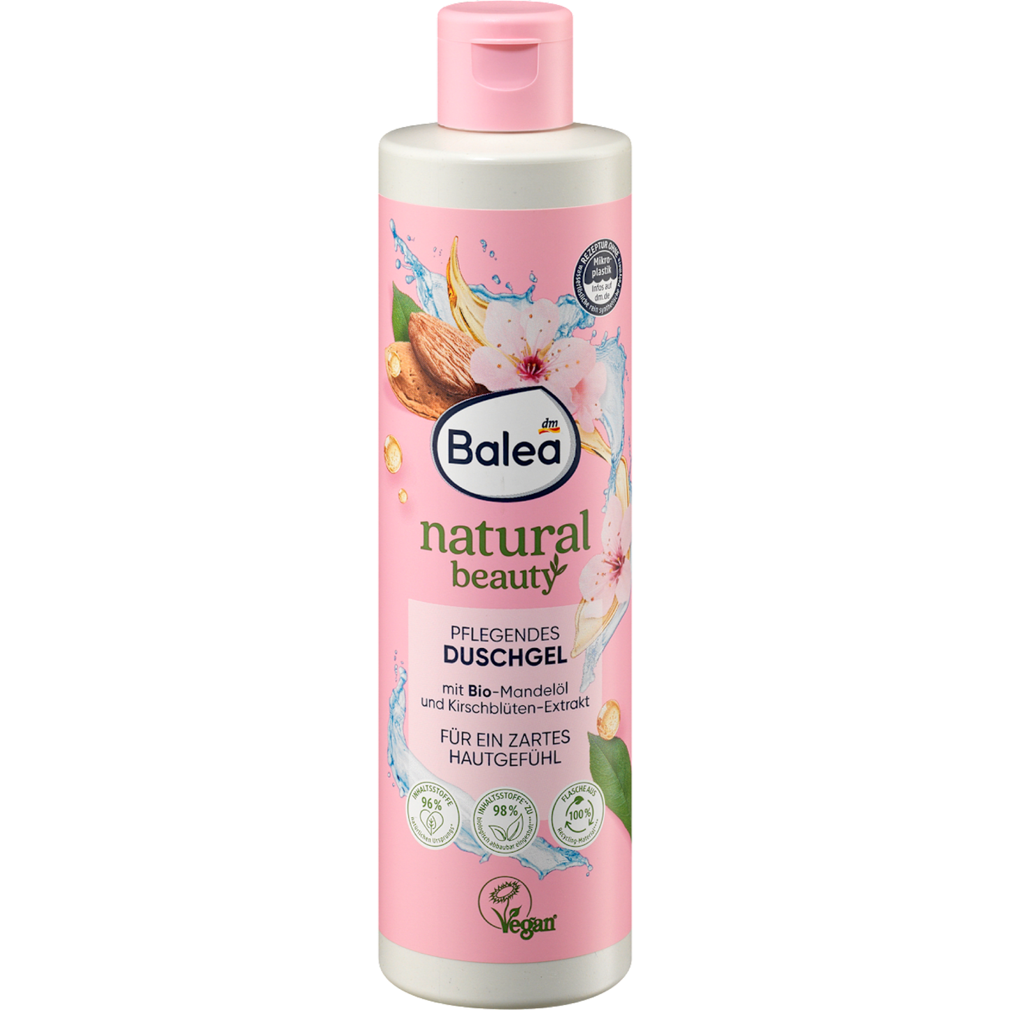 Balea Shower Gel Natural Beauty Cherry Blossom Extract & Almond Oil, 250 ml