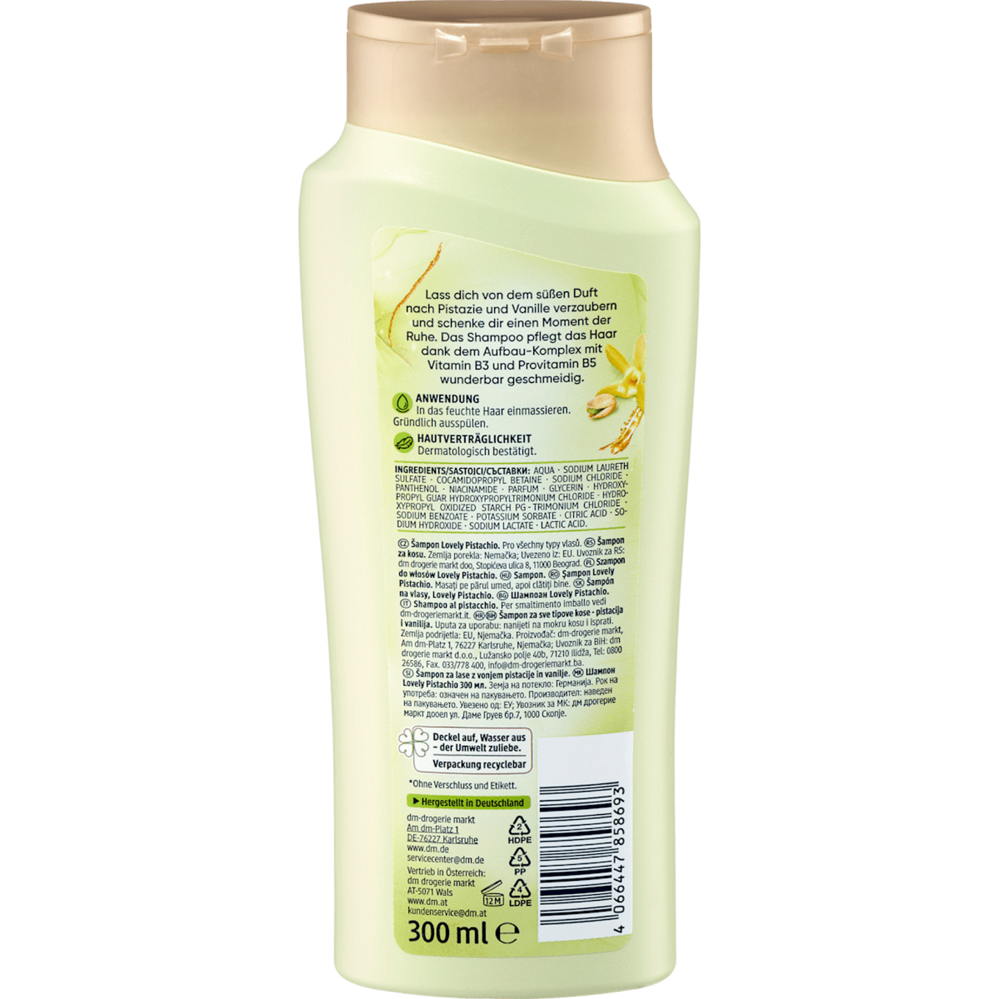 Balea Shampoo Lovely Pistachio, 300 ml