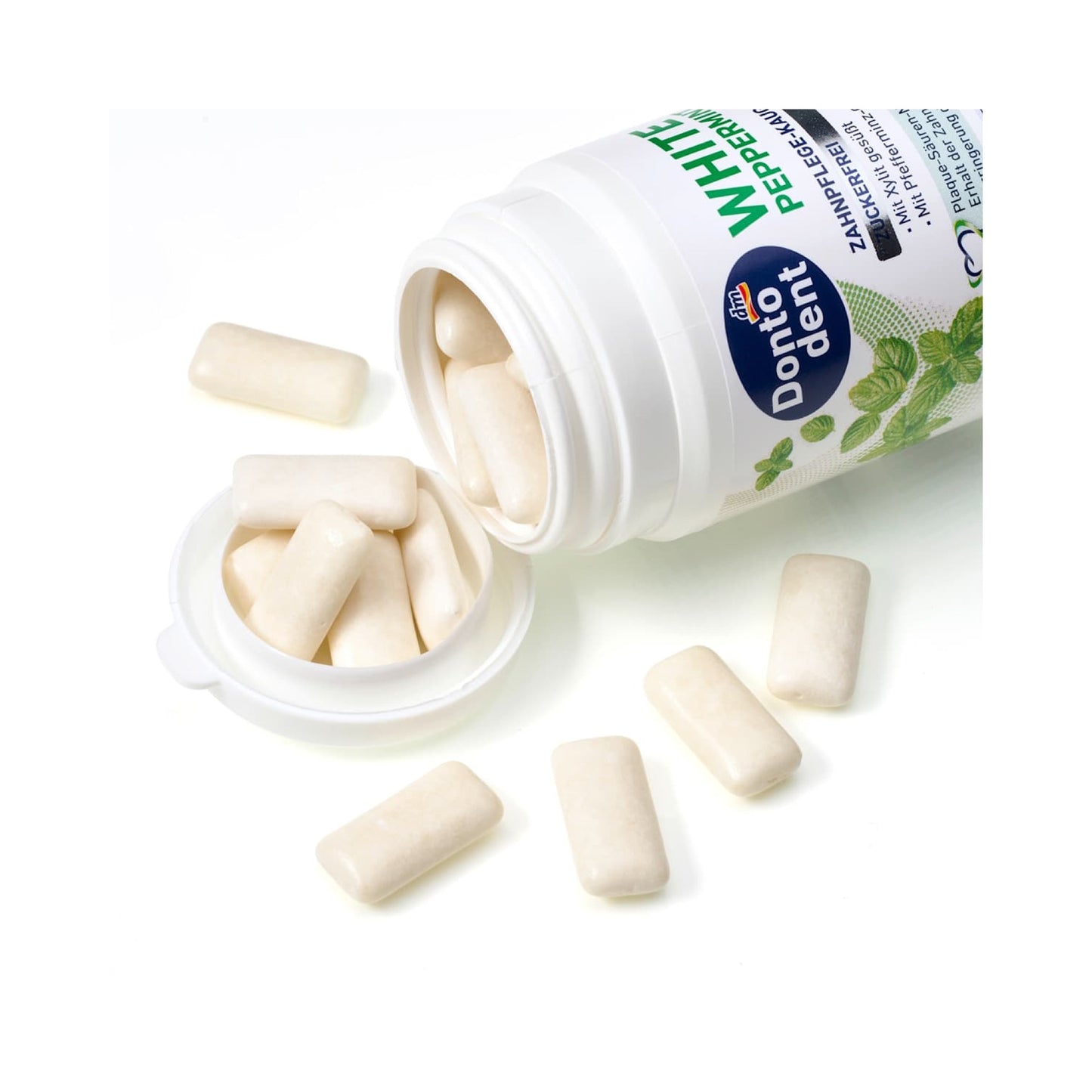 Dontodent Chewing gum, peppermint with xylitol, sugar-free, 50 pieces