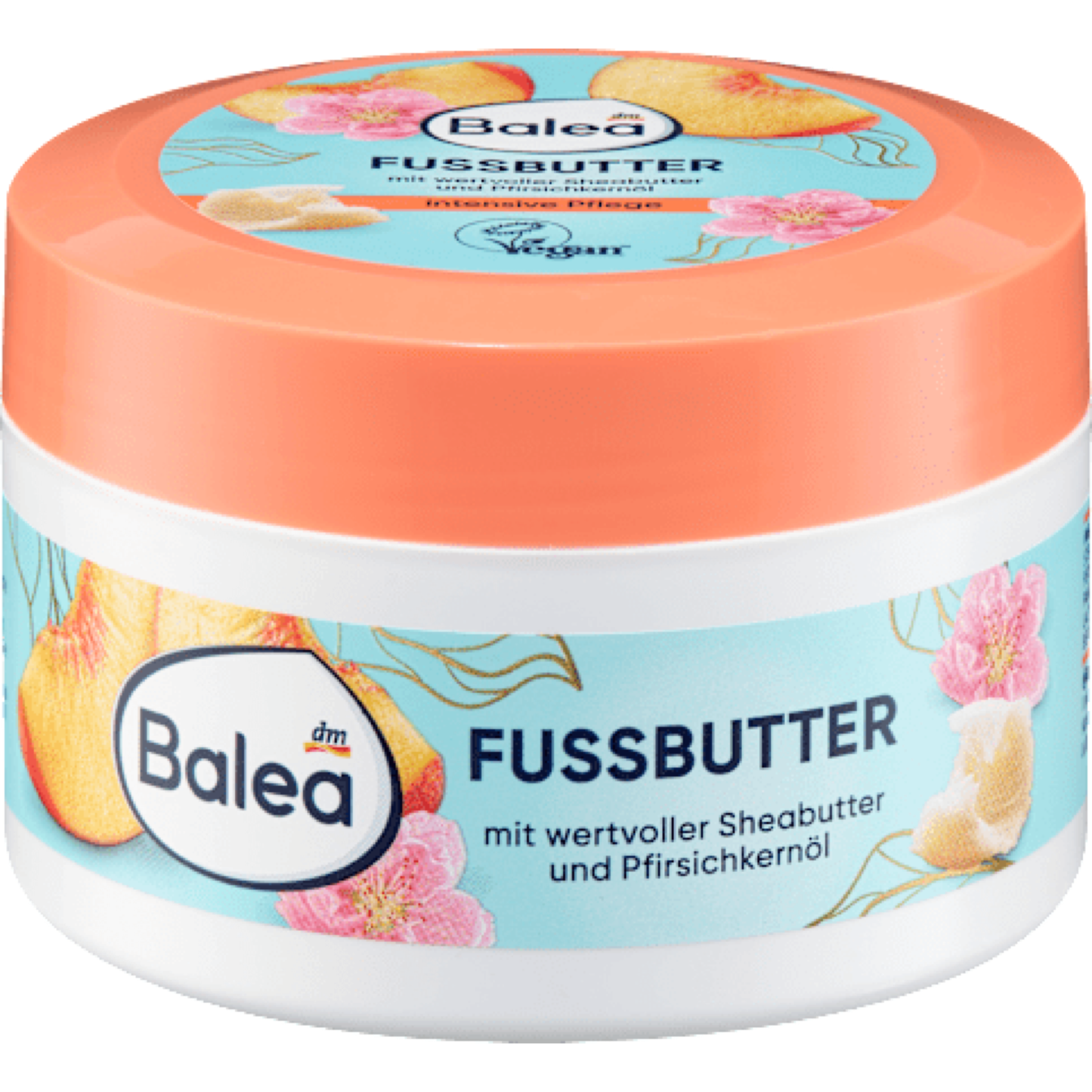 Balea Foot Butter with Shea Butter & Peach Kernel Oil, 150 ml
