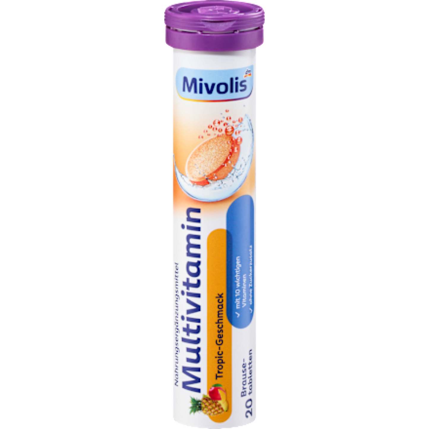 Mivolis Multivitamin effervescent tablets, 20 pieces, 82 g