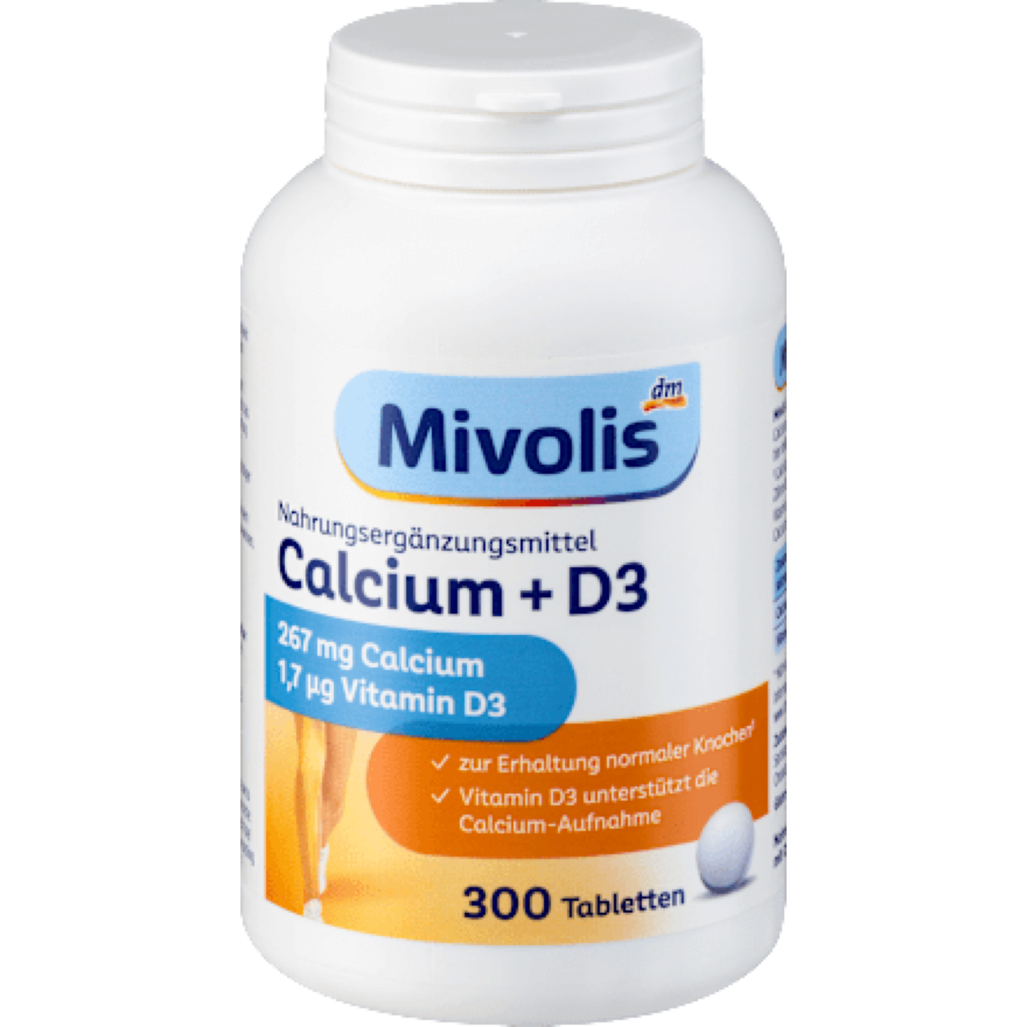 Mivolis Calcium + D3 Tablets, 300 count, 264 g
