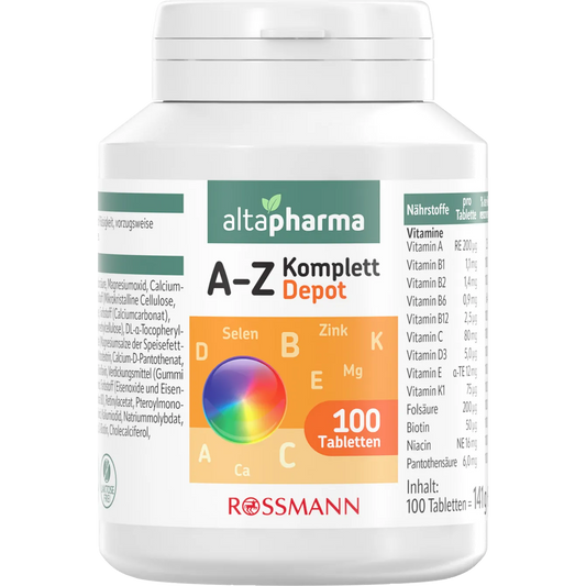 altapharma AZ Depot Multivitamin + Mineral 100 tablets/ 141 g