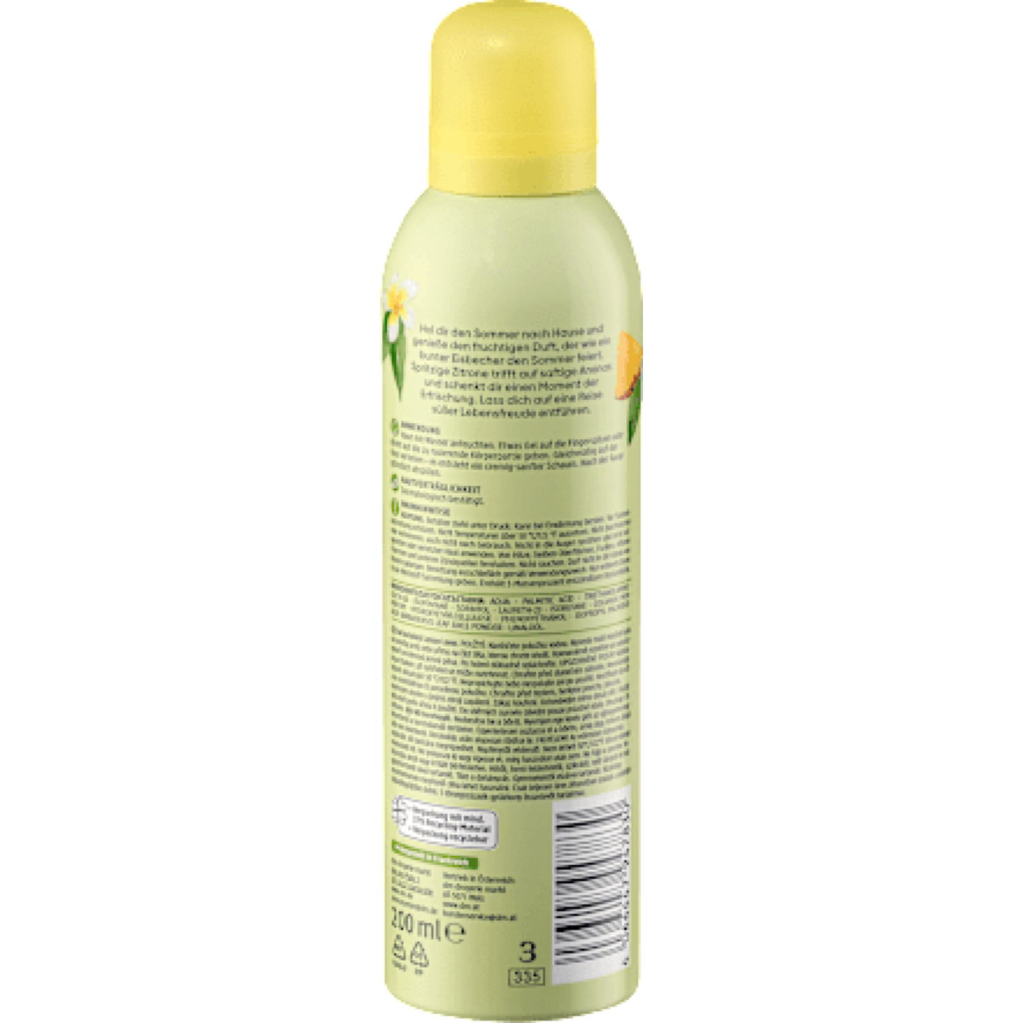 Balea Lemon Lover Shaving Gel, 200 ml