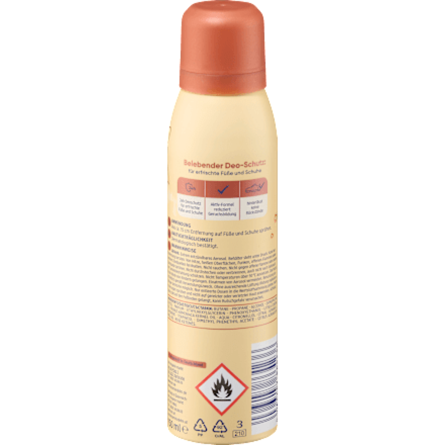 Balea Feel Well Foot & Shoe Deodorant, 150 ml