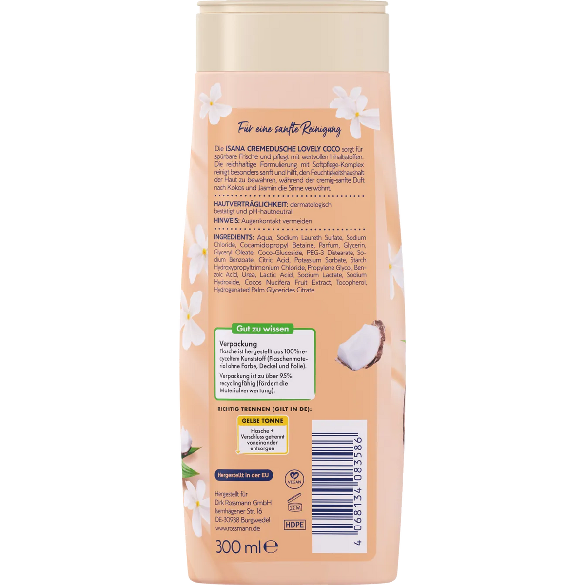 ISANA Lovely Coco Cream Shower 300 ml