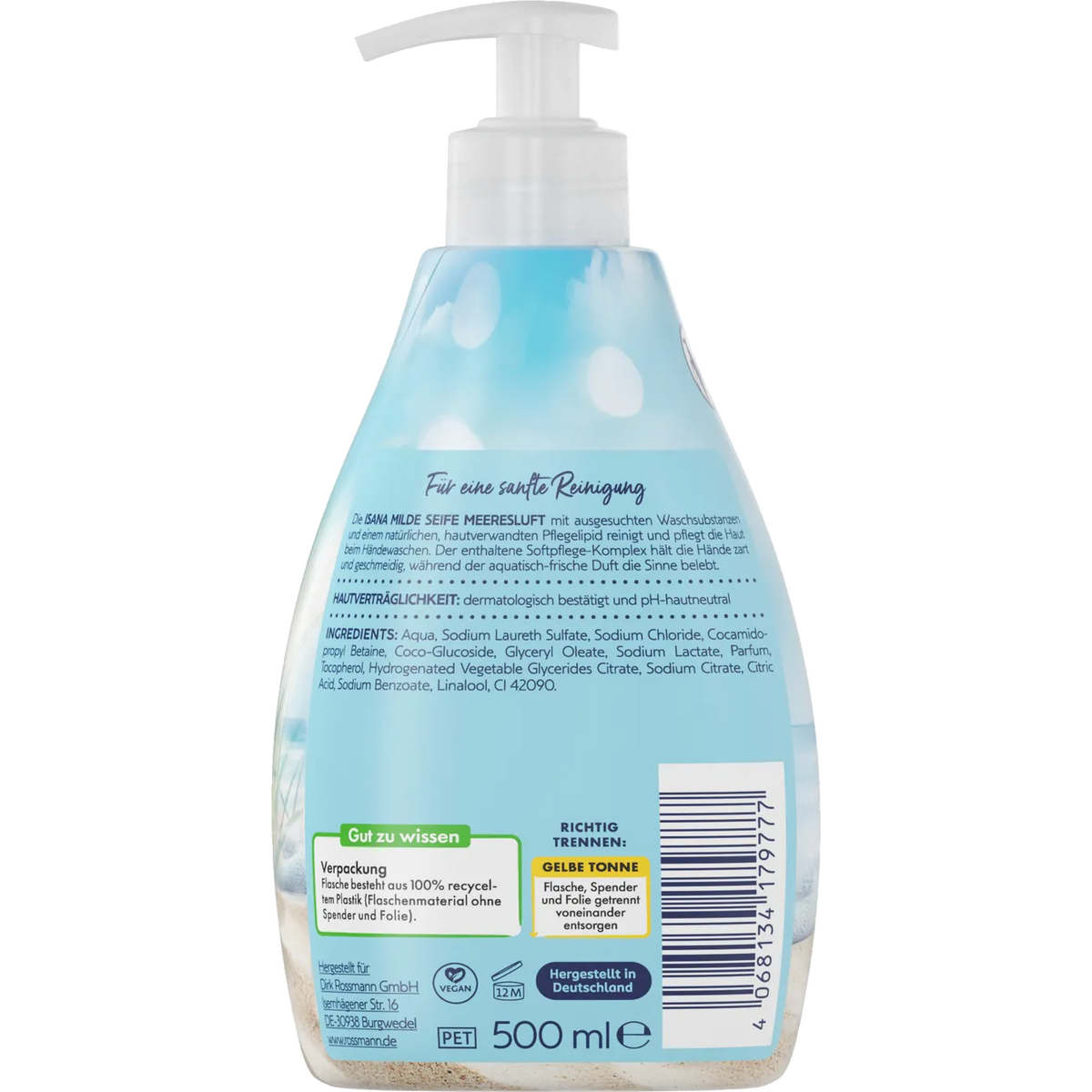 ISANA Mild soap, sea air 500 ml