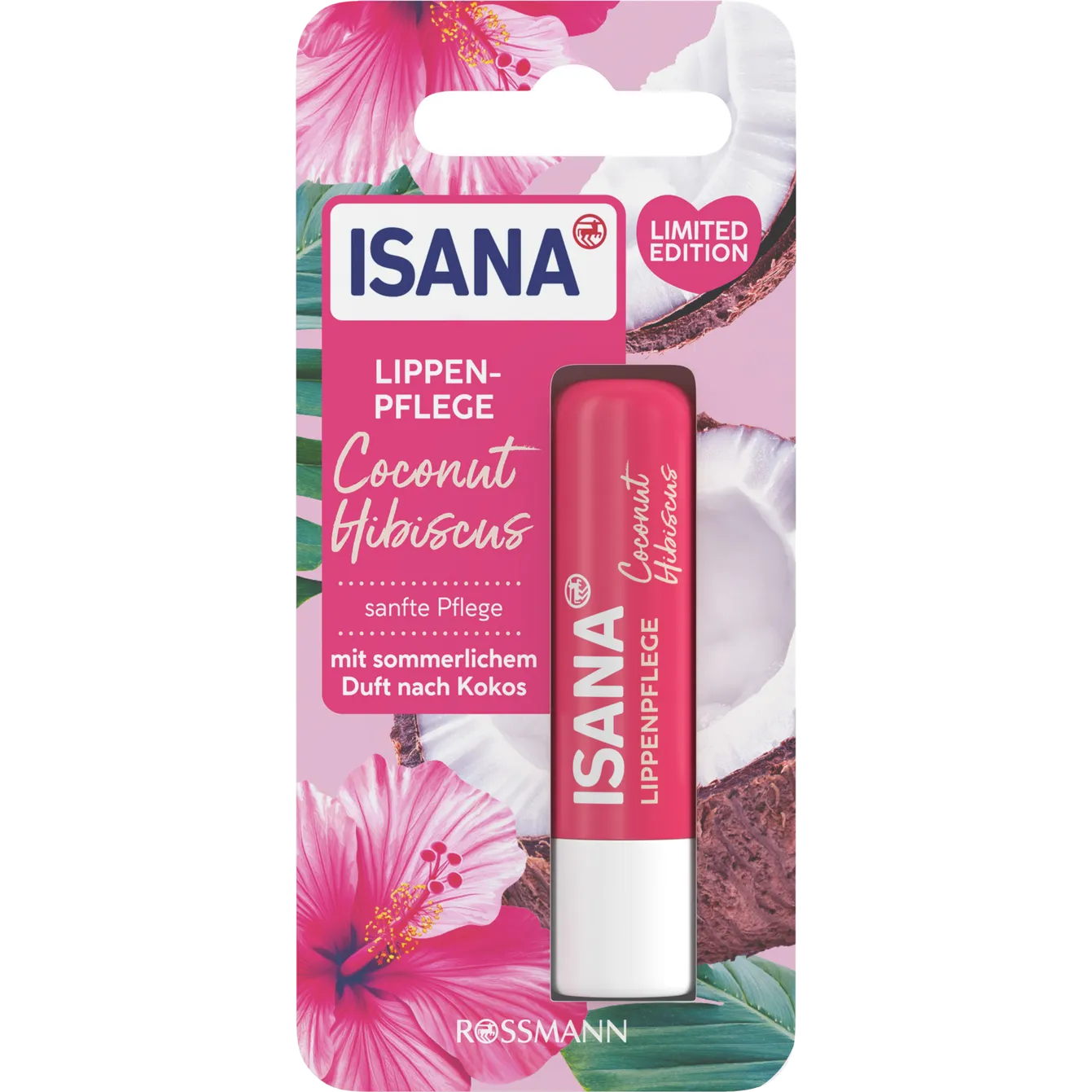 ISANA Lip balm Coconut Hibiscus 4.8 g
