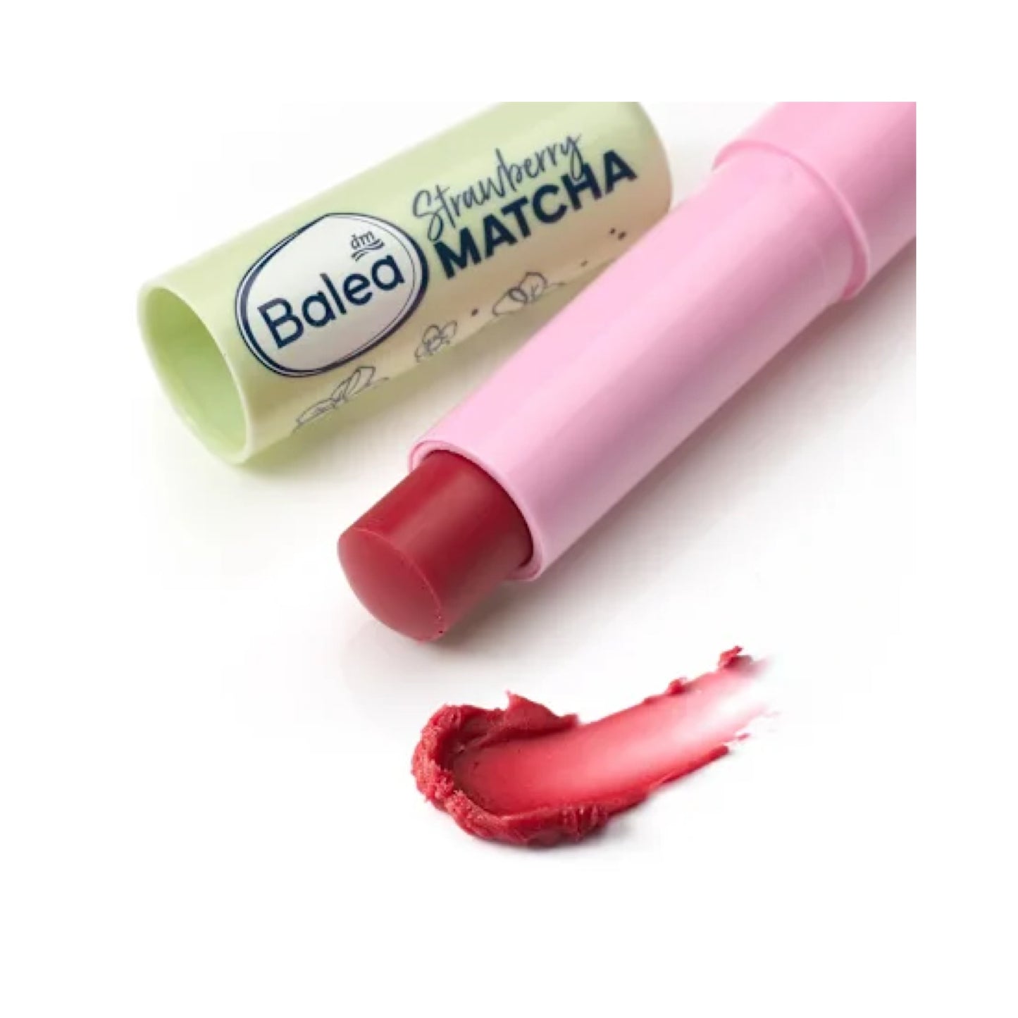 Balea Strawberry Matcha Lip Balm, 4.8 g