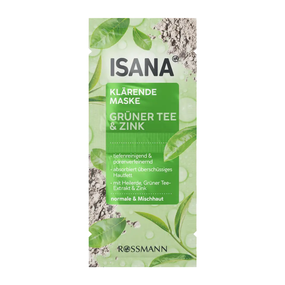 Isana face mask Green tea and zinc 16 ml